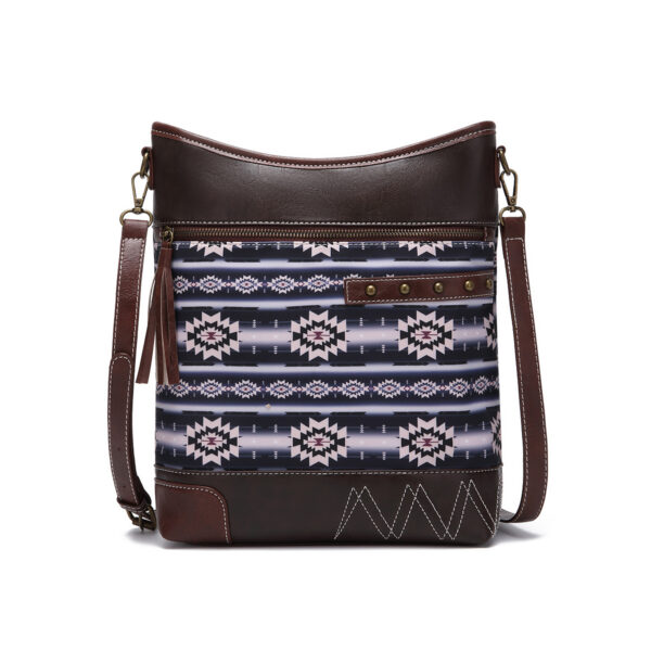 Wholesale Bohemian Style Printed Twill Waterproof Crossbody Bag for Women - CBB-4705