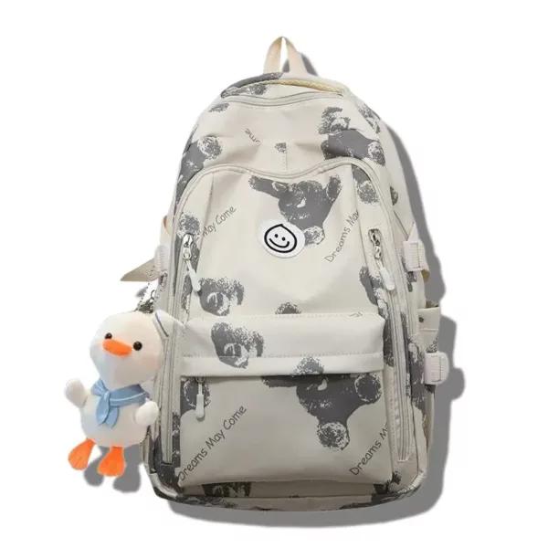 Wholesale Cute Duck Charm Lightweight Waterproof Student Customized Backpack Multifunctional Casual Laptop Bag - BB-4998