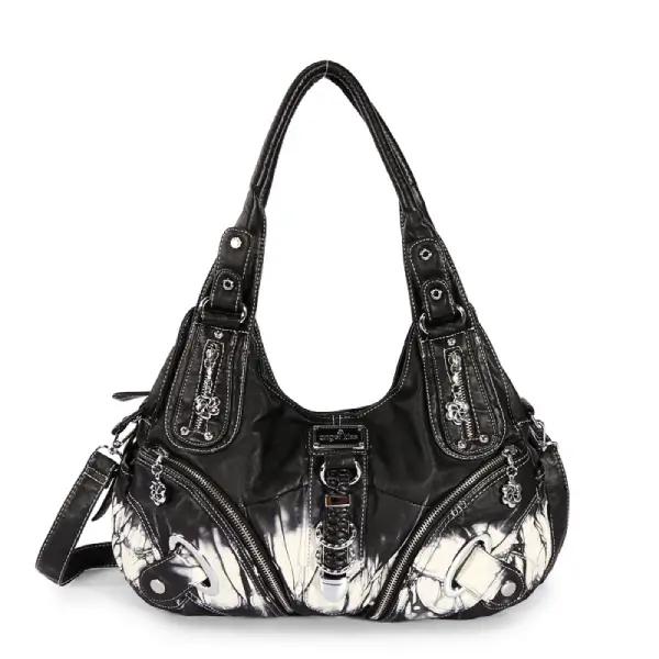 Wholesale European And American Washed And Dyed Single Shoulder Crossbody And Hand-Held Tote Bag - HB-4986