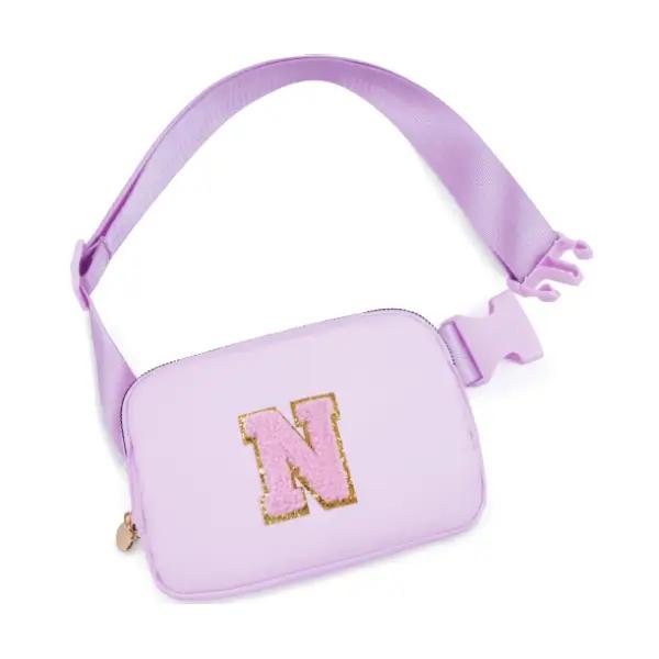 Personalized Birthday Gifts for Women and Moms, Initial Belt Bag Crossbody Bags N - CB-4542