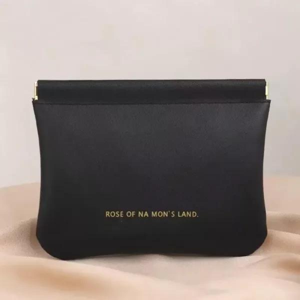 High-End Plain Pu Custom Lock Makeup Bag - MB-6180